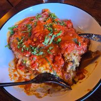 Vegan Lasagna eggplant at Dellepiane Sedona in Sedona