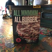 Vegan Impossible burger on the menu  at Dellepiane Sedona in Sedona
