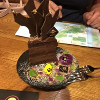 Vegan truffle cake  at Veggie Castle in Macau