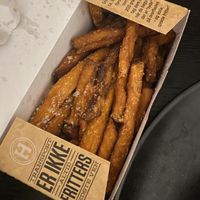 Vegan sweet potato fries  at Halifax Burgers in Roskilde