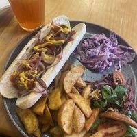 Uber dog  at Pepino Deli in Glossop