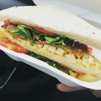 Tofu “egg” mayo takeout  at Pepino Deli in Glossop