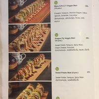 Veg Sushi at Masu Maki & Sushi Bar in Bangkok