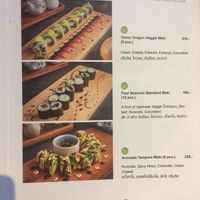 Veg Sushi at Masu Maki & Sushi Bar in Bangkok