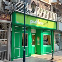 Entrance at Puffin Cafe in Macau