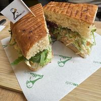 Vegan Falafel on Focaccia   at Puffin Cafe in Macau