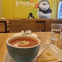 Beetroot+pumking soup at Puffin Cafe in Macau