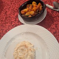 Rice and vegetable tagin at Snobs Restaurant in Luxor