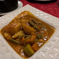 Vegetable curry at Snobs Restaurant in Luxor