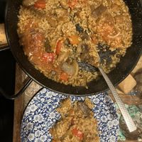 Riz aux cèpes et champignons  #Veganuary at El Librero in Sevilla
