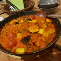 Vegetable paella at El Librero in Sevilla