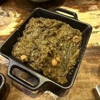 SPINACH WITH CHICKPEAS
(ESPINACAS CON GARBANZOS)  at El Librero in Sevilla