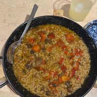 Rice with Boletus (mushroom paella) at El Librero in Sevilla