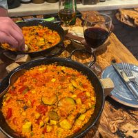 Vegtable paella  at El Librero in Sevilla