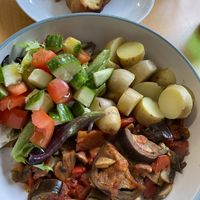 Moussaka   at Greens Vegan Cafe & Shop in Stourport-on-severn