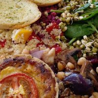 The biggest and best vegan meal in all my time as a vegan 😊 at Greens Vegan Cafe & Shop in Stourport-on-severn