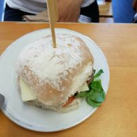 Burger with Cheese at Greens Vegan Cafe & Shop in Stourport-on-severn