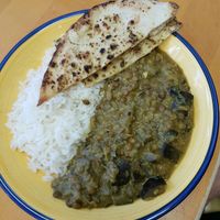 Green curry at Greens Vegan Cafe & Shop in Stourport-on-severn
