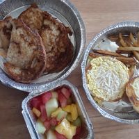 Vegan French Toast and Breakfast Sandwich at Harvest Room in Munster