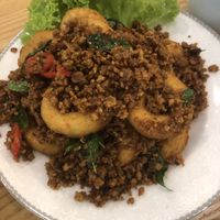Spicy fragrant calamari ring at Mother Earth 大地之素 in West Singapore