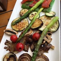 Grilled veggie plate at Don Juan in Sevilla