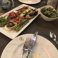 Grilled veggies and padron peppers at Don Juan in Sevilla