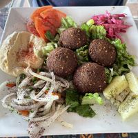falafel platter  at Istanbul Restaurant in Hollywood