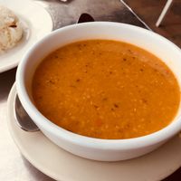 Red lentil soup at Istanbul Restaurant in Hollywood