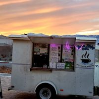 Sunset over the Ship 🚢  at Java Ship Coffee - Food Truck in Reno