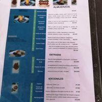 Menue2 at New Start in San Andres