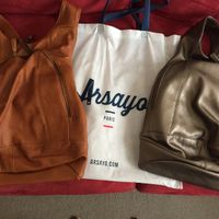 I love my bags!!!! at Arsayo in Paris