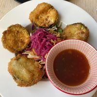 Friend zucchini   at Cafe Saigon in Saint-emilion