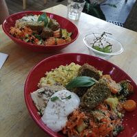 Plates of the day at Imagine Café in Paris