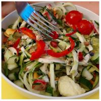 la pasta di zucchini 🌱 at Imagine Café in Paris