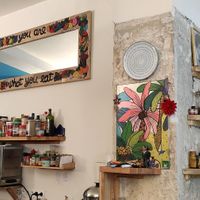 Decoration at Imagine Café in Paris