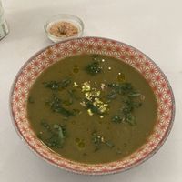 Onion soup  at Imagine Café in Paris