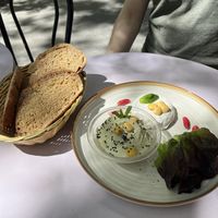 Vegan cheese platter   at Imagine Café in Paris