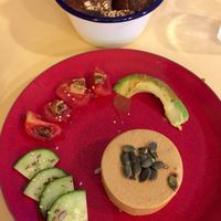 Joie Gras "cheese platter" with artisan bread at Imagine Café in Paris
