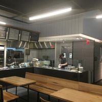 Counter and seating at CAVA - Park Ave in New York City