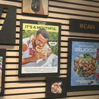 Wall poster at CAVA - Park Ave in New York City