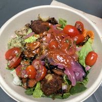 Build your own bowl (salad with falafel and mixed veg) at CAVA - Nolita in New York City