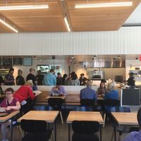 Counter and dining area at CAVA in Midlothian