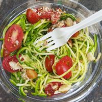 Zucchini al pesto at Mora Mora - Roma in Mexico City