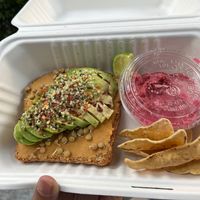 Avo toast to go at Mora Mora - Roma in Mexico City