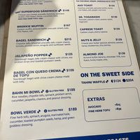 Menu 2 at Mora Mora - Roma in Mexico City