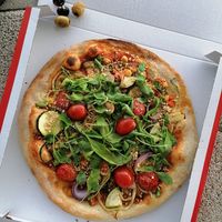"healthy" vegan pizza (pizza name on the menu) at Konoba Andreja in Krk