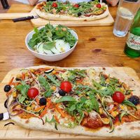 "Healty" vegan pizza at Konoba Andreja in Krk