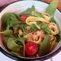 Vegan pasta - linguine at Konoba Andreja in Krk
