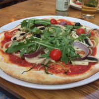 awesome vegan pizza! at Konoba Andreja in Krk