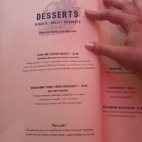 The vegan dessert at Konoba Andreja in Krk
